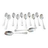 Christofle - Set of 12 Tosca table spoons in silver-plated metal