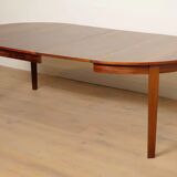 Vintage round dining table | extendable | Rosewood
