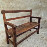 Antique oak bench hall bench 105 cm
