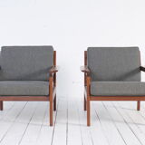 Set of two danish teak easy chairs (1960s)