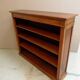 Antique oak open bookcase