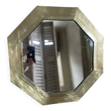 Hexagonal brass mirror