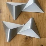 Pair of Led Grossmann wall lights in triangular format