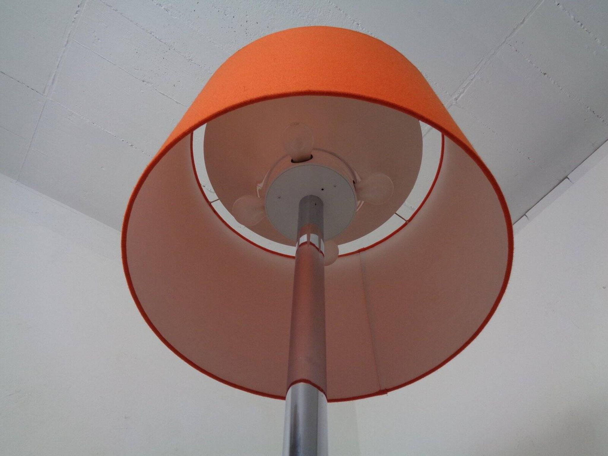 Large chrome-plated floor lamp from Staff, 1960s
