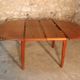 Scandinavian vintage teak dining table with 2 extension cords hidden by Svend Aage Madsen for Knudsen - Son, Denmark