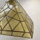 Chandelier in mother-of-pearl and brass