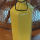 Glazed yellow stoneware bottle, 20th century.