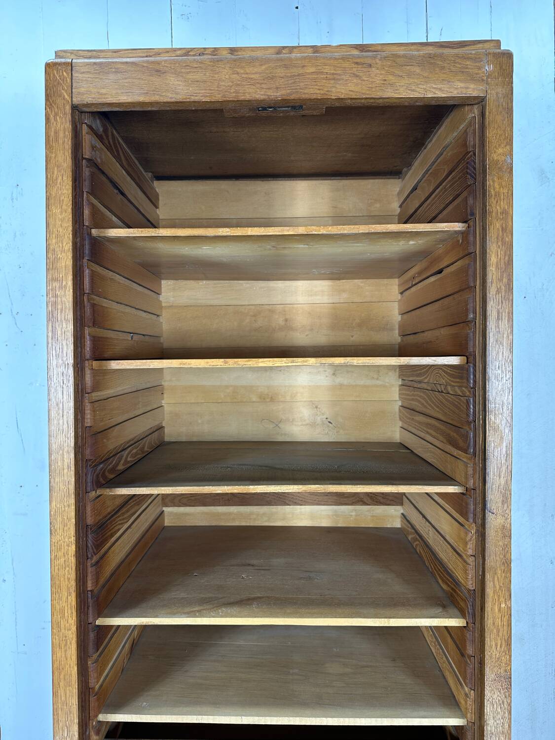 Large oak filing cabinet