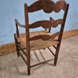 Fauteuil assise paille
