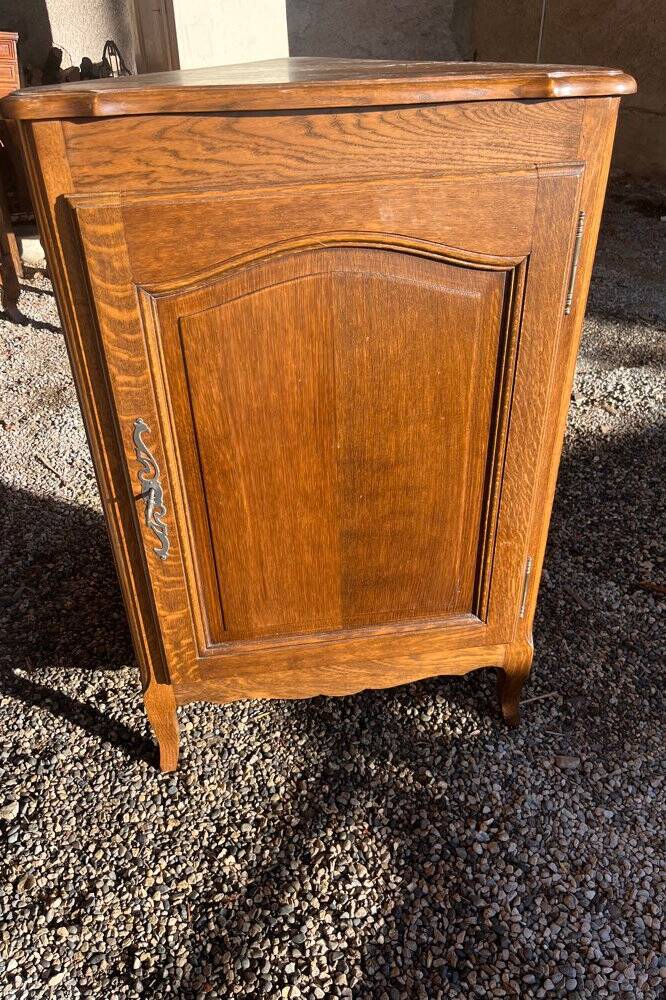Vintage oak corner unit