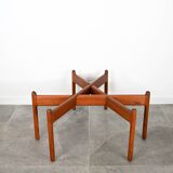 Table Basse en Verre & Teck Grete Jalk