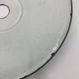 Galette suspension en émail vert