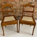 Ensemble de 2 chaises Biedermeier, Autriche, début du 19ème siècle
