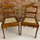 Ensemble de 2 chaises Biedermeier, Autriche, début du 19ème siècle
