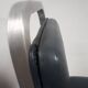 Pair chair desk conference aluminum skai grey vintage blue 1960
