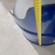 Vintage blue stool, comfortable and full of character.
