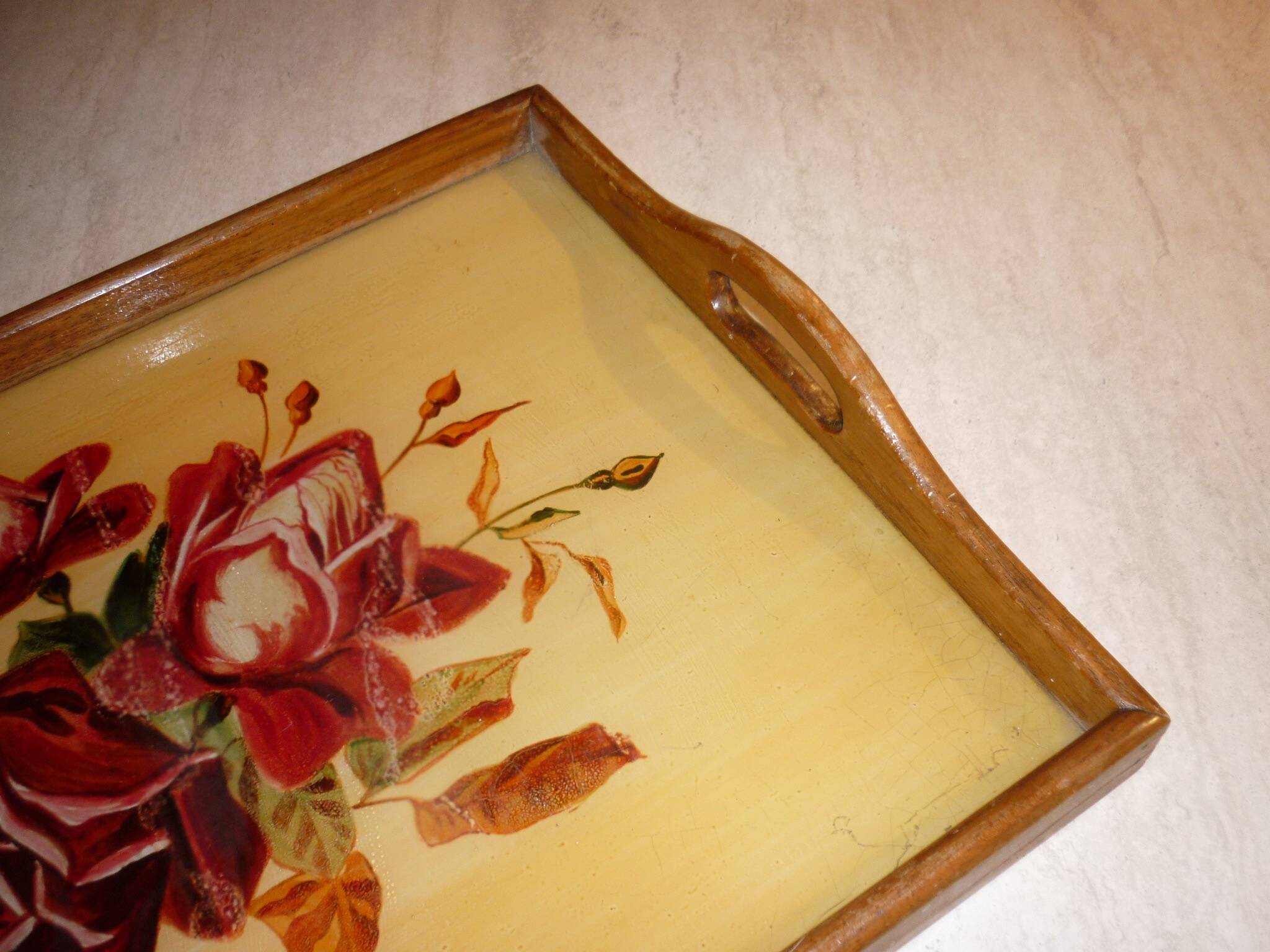 Old ermond wooden tray from the 30s-40s