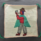 2 vintage cushion covers South America crafts