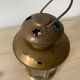 Vintage glass and metal lantern