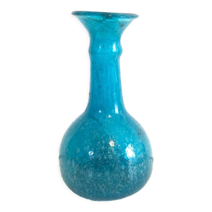 vase bleu ancien verre