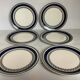 Six small sapphire plates from Villeroy & Boch