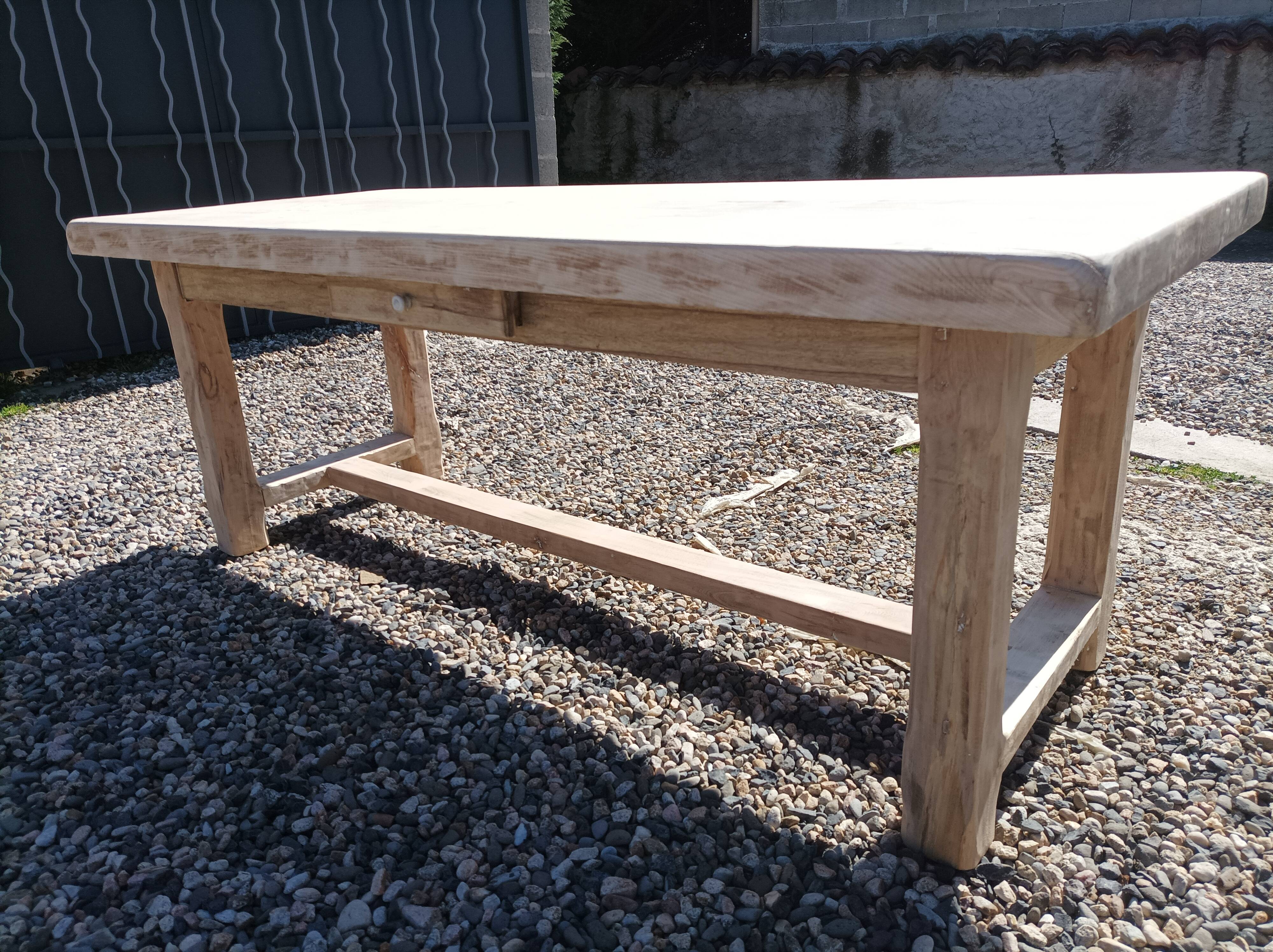 Beech farmhouse table