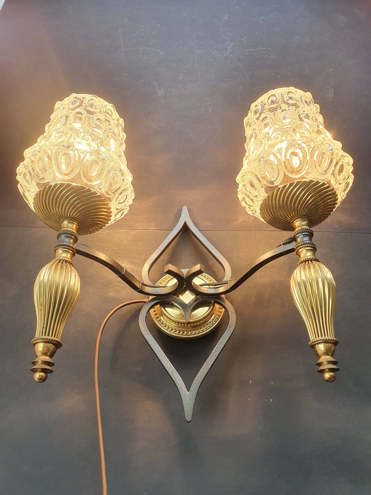 Pair of vintage wall sconces