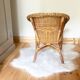 Vintage children's armchair in wicker and rattan