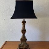 Antique church candlestick lamp