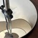 Lampe de table Staff Leuchten chrome et lin/coton, Germany 1970