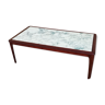 Scandinavian coffee table rectangular green marble