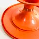 Orange round coffee table, Italy 60s