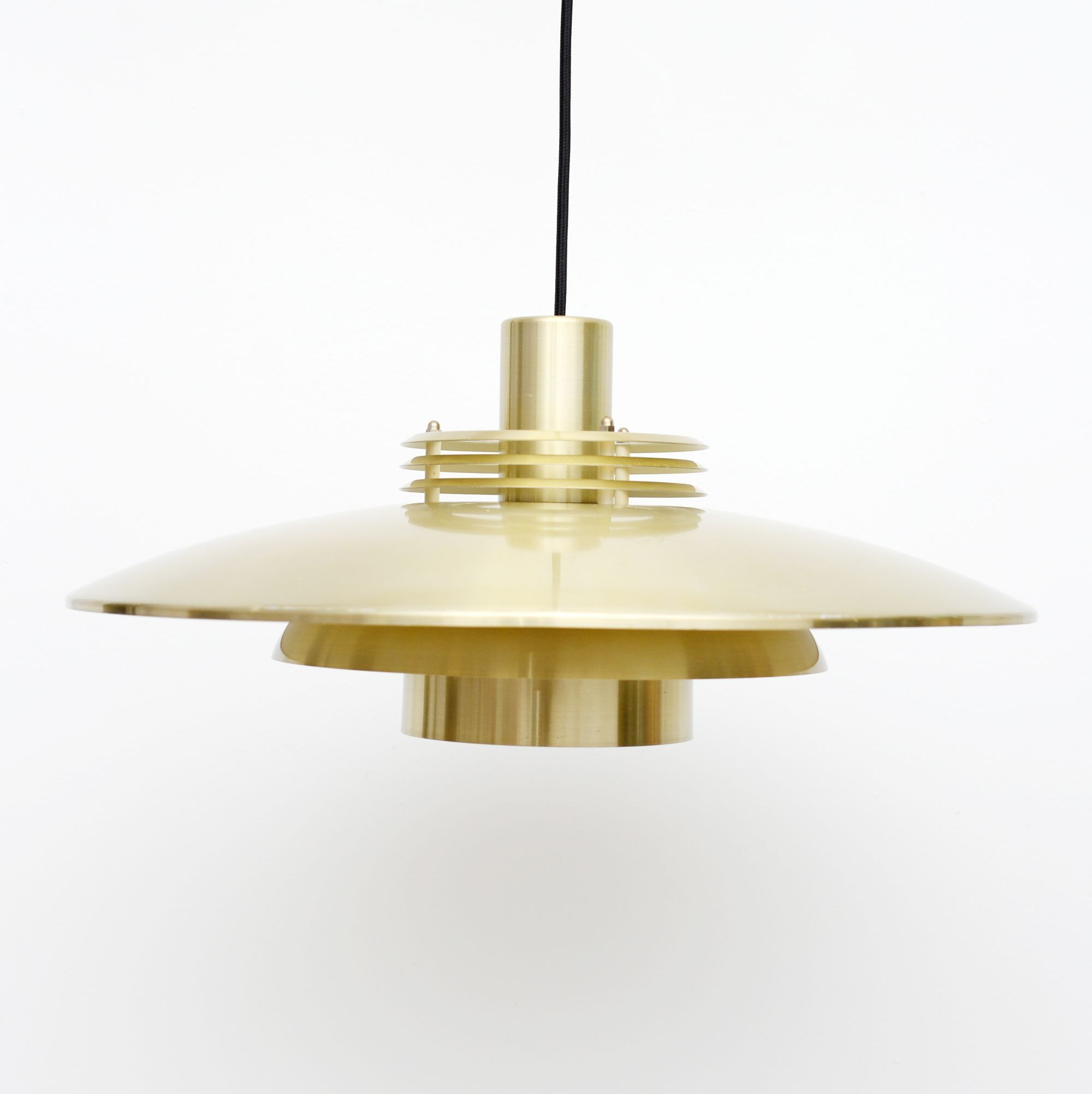 Vintage pendant lamp in brass, Denmark 1960s