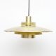 Vintage pendant lamp in brass, Denmark 1960s