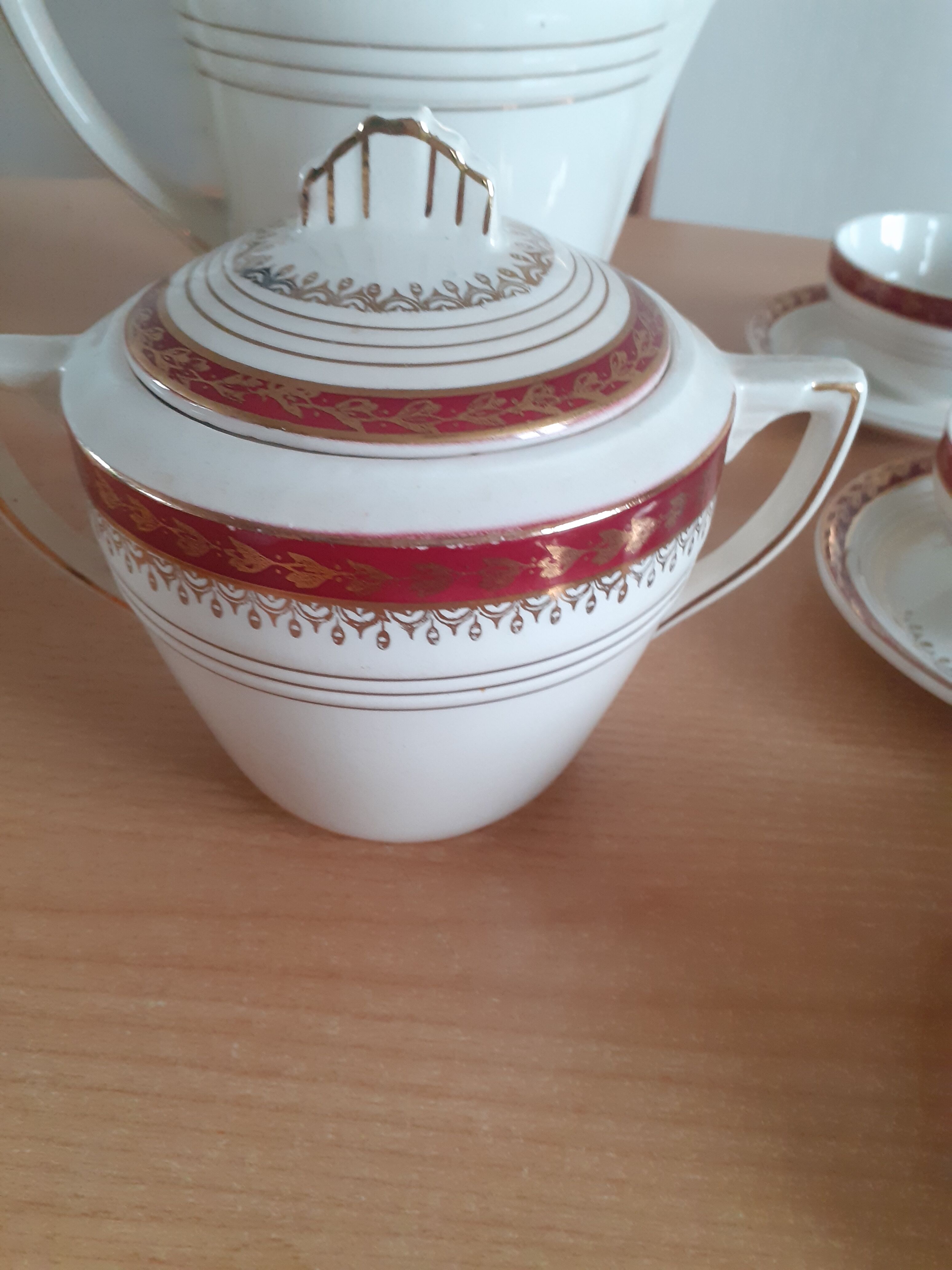 Ceranord coffee service, Saint Amand, Empire model