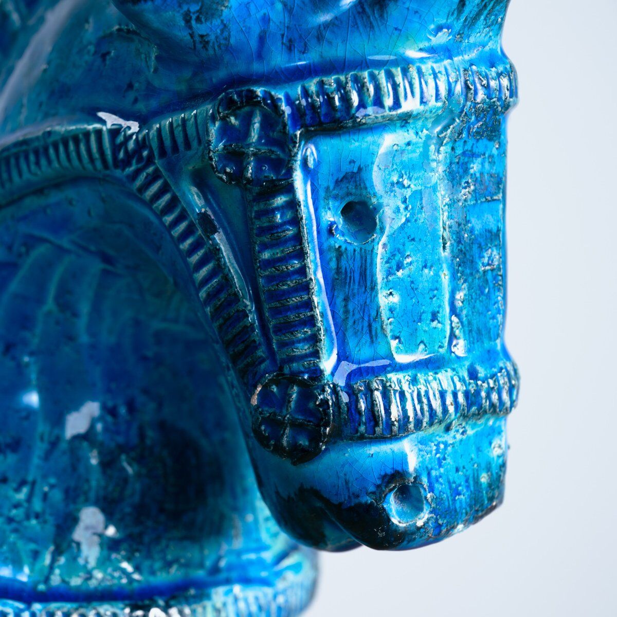 Rimini Blu horse sculpture by Aldo Londi for Bitossi, Italy, 1970s