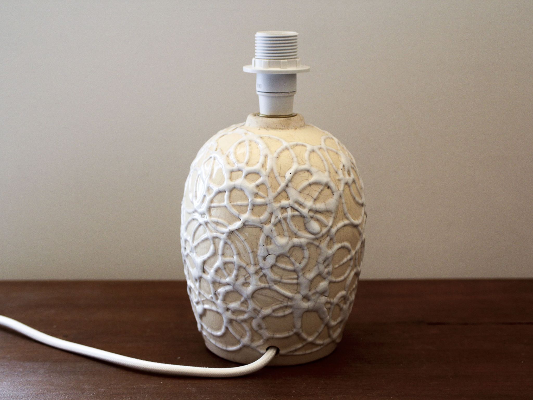 Pied de lampe en céramique