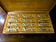 12 Art Deco animal knife holders in silvered bronze