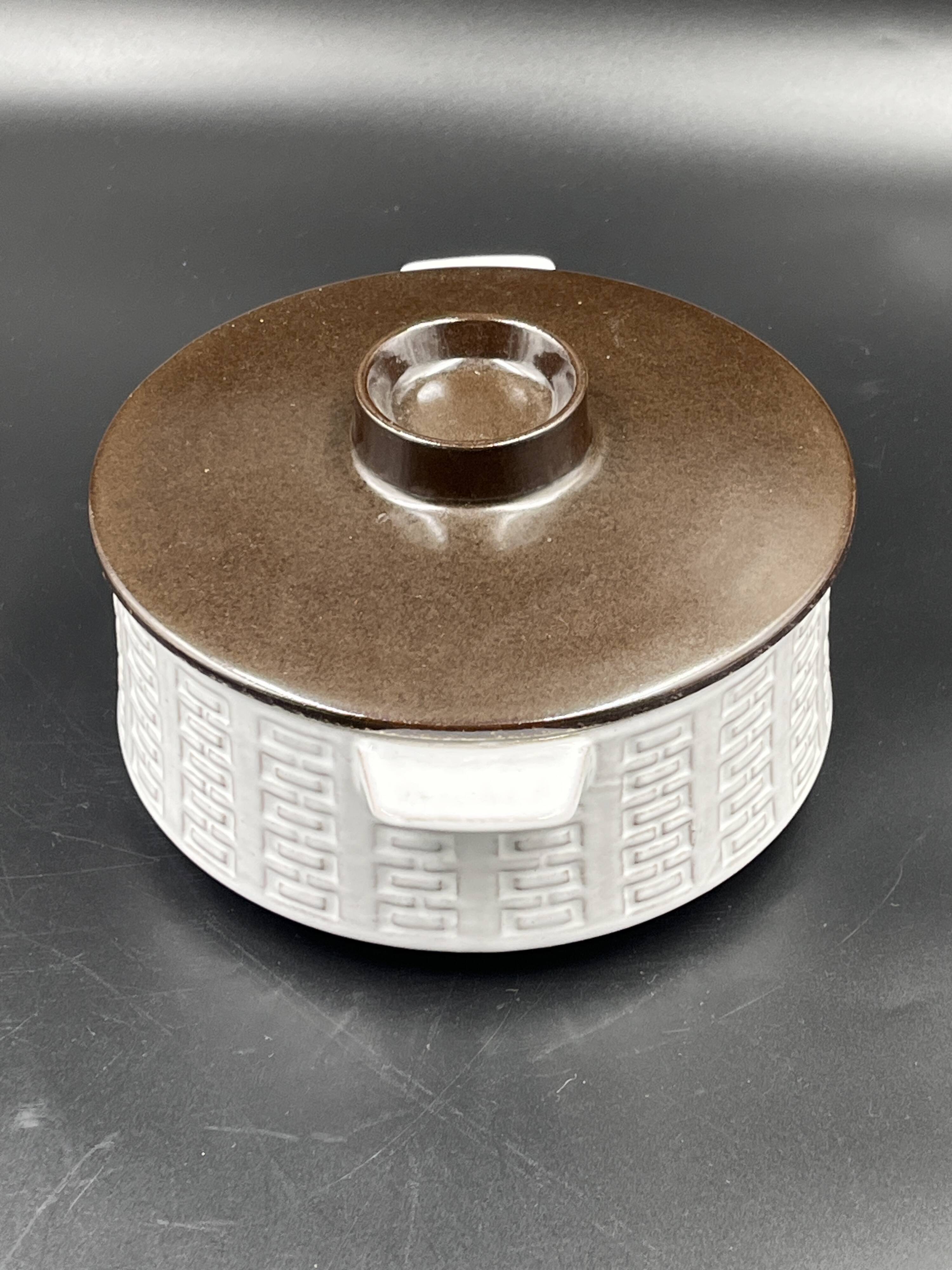 Ceramico dish with lid by Karl Leutner