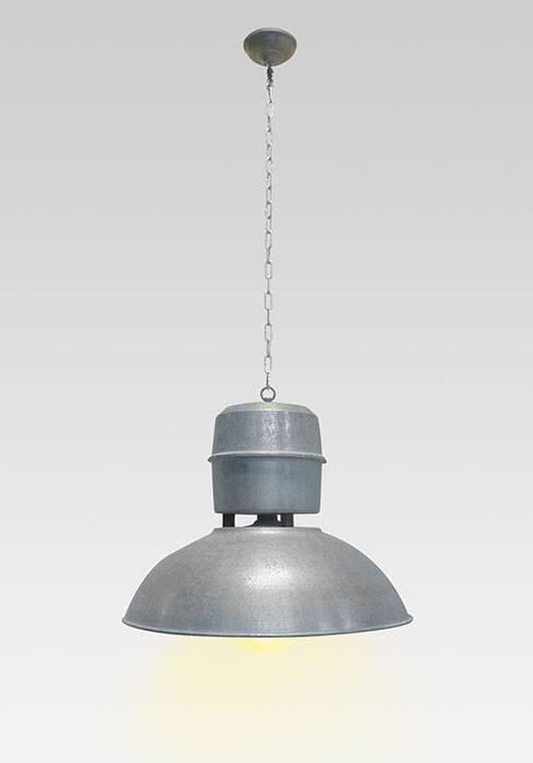 Industrial zinc pendant lamp