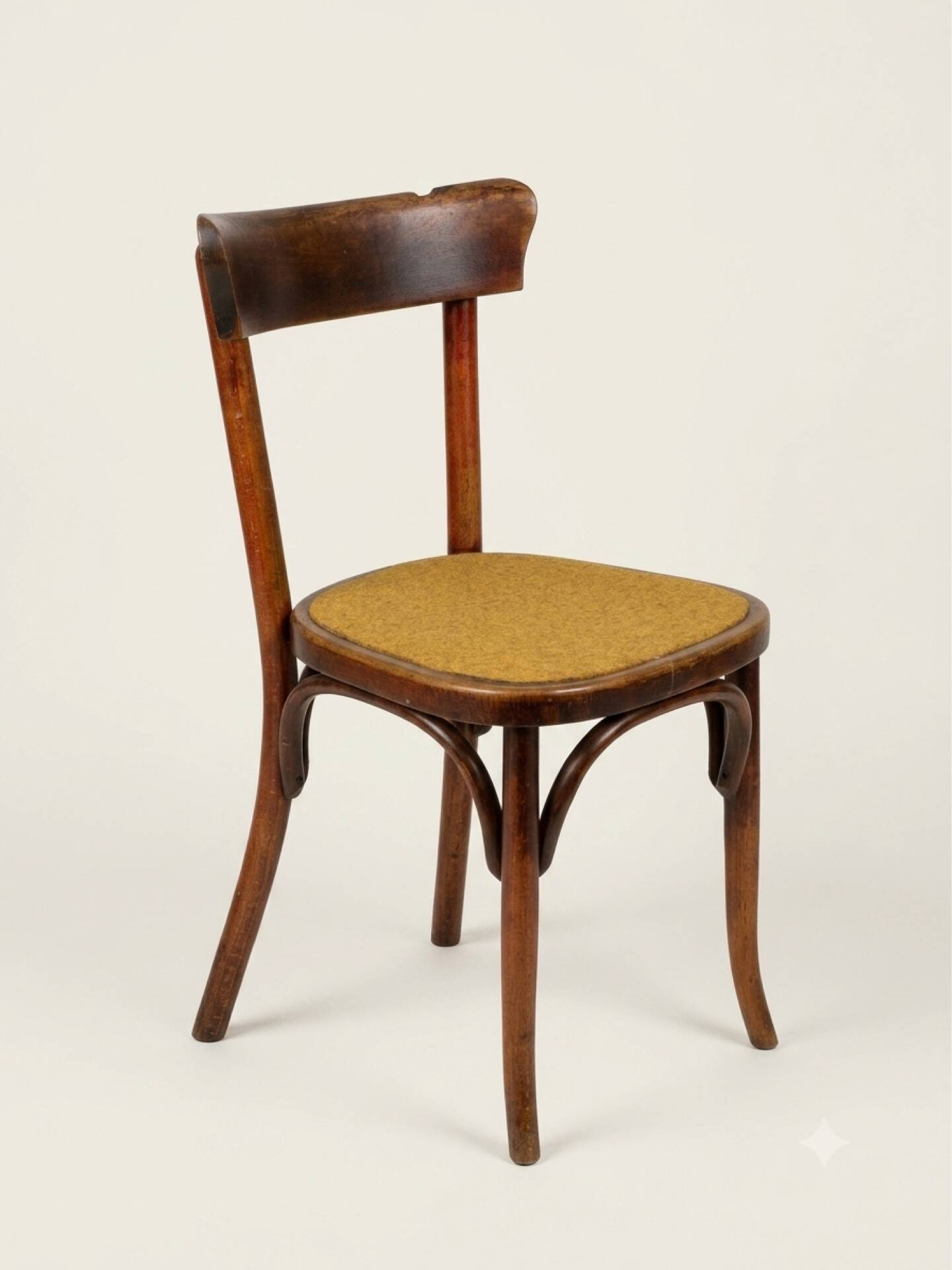 Vintage bentwood bistro chair – Custom seat (Year