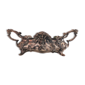 Jardinière en bronze argenté Art Nouveau