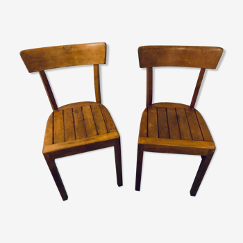 Pair of bistro chairs 50s