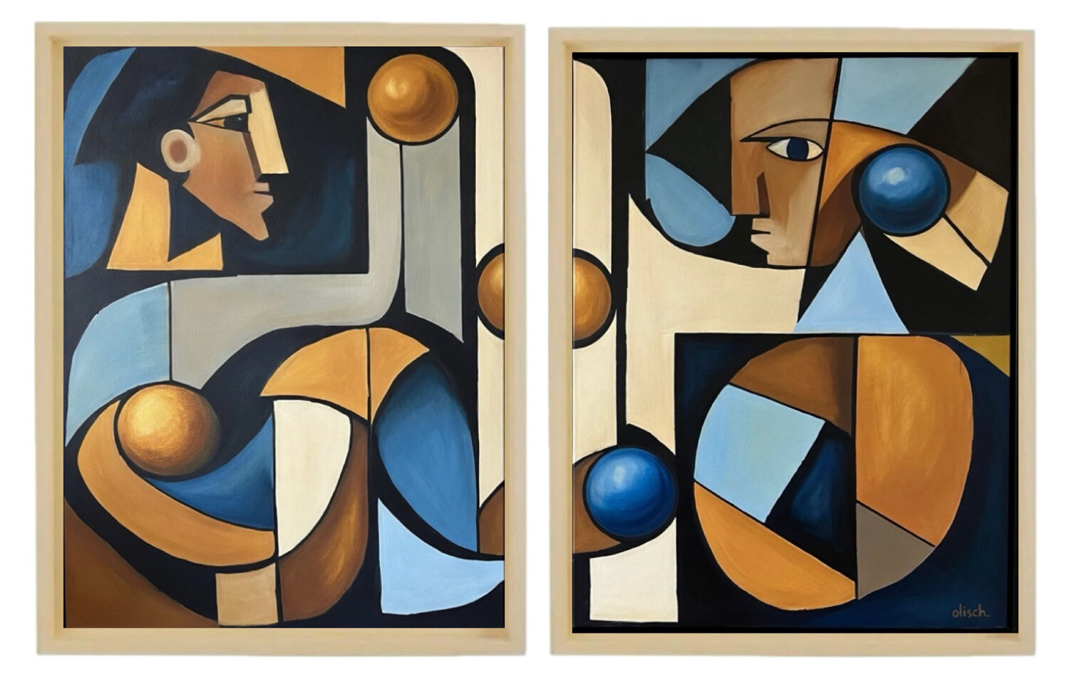Diptyque « Conversation Géométrique » Olisch