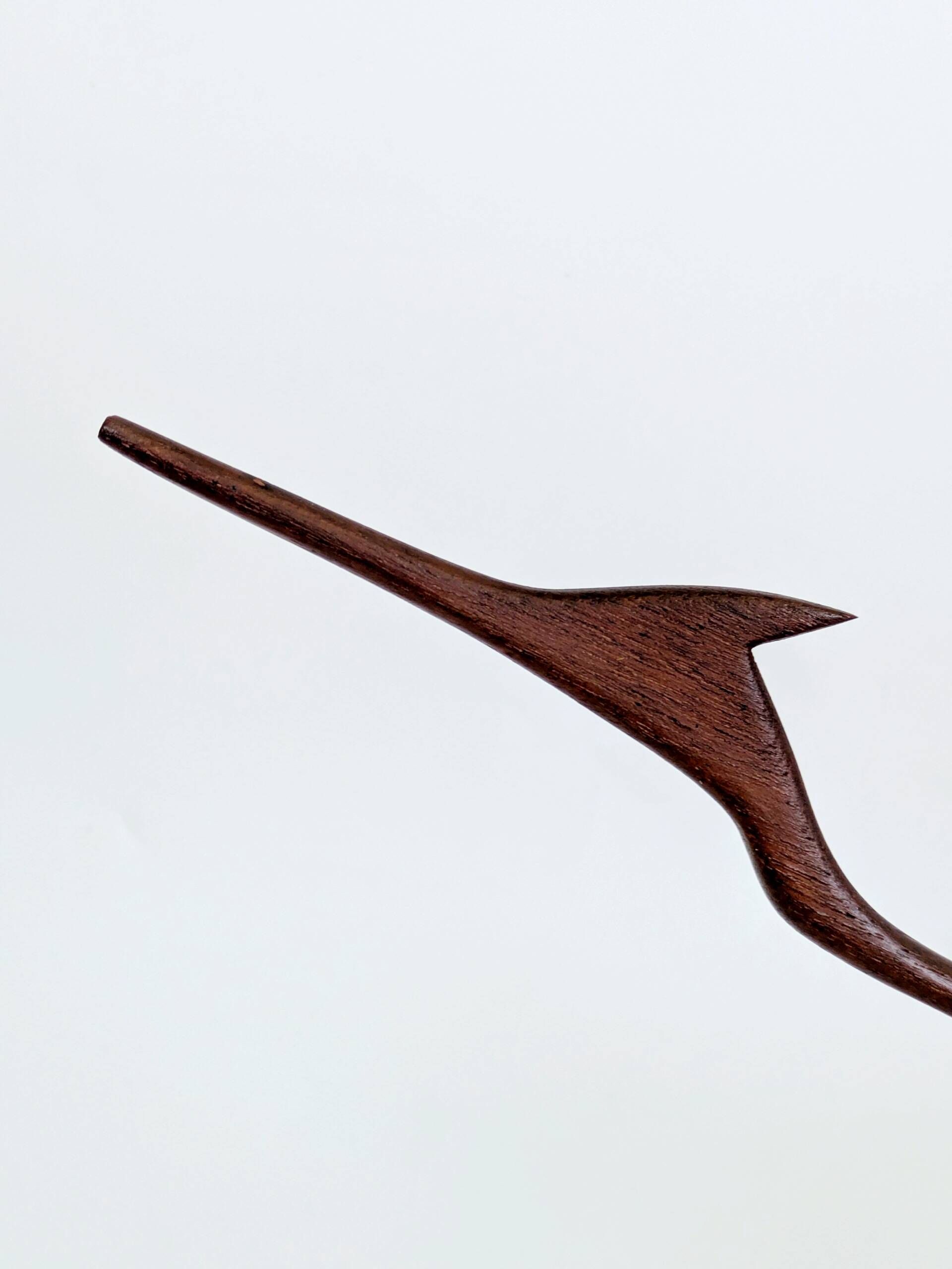 Scandinavian modernist sculpture cranes in teak.