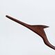 Scandinavian modernist sculpture cranes in teak.