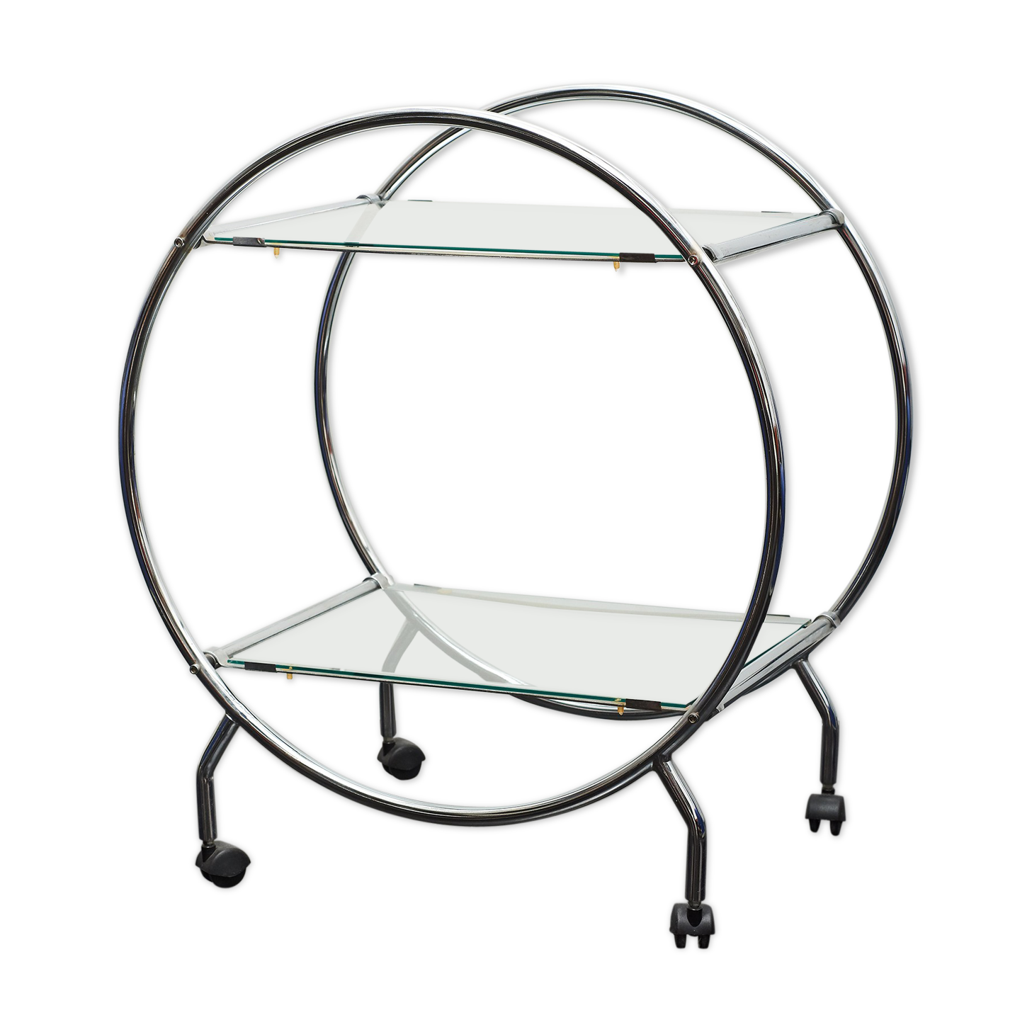 Vintage round bar trolley