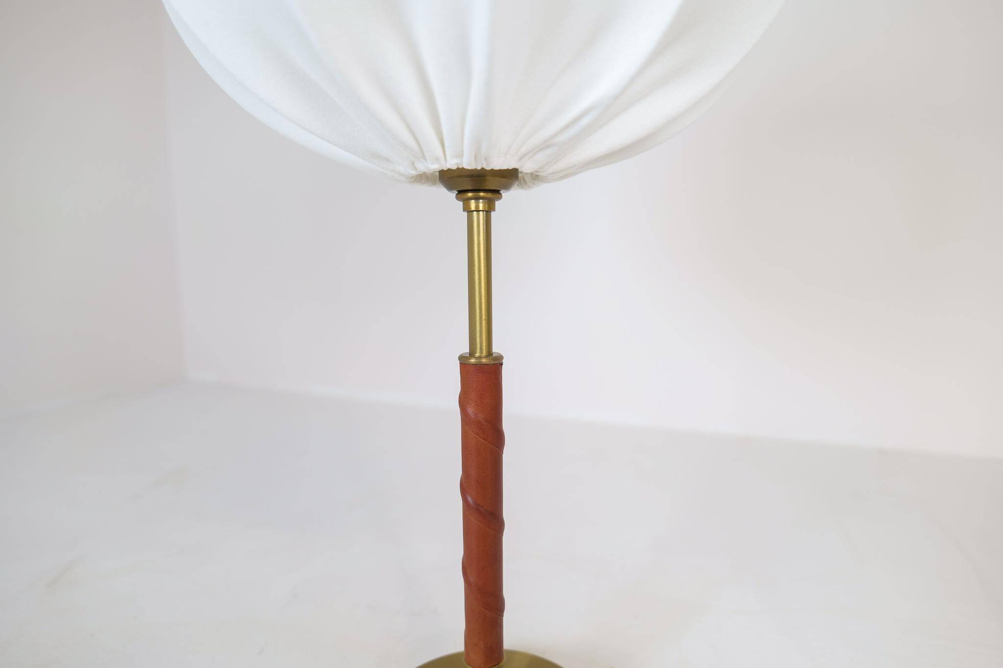 Mid-Century Modern brass and metal table lamp Ewå, Sweden, 1950s