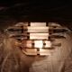 Glass wall sconce "Paolo Venini". 1970s