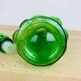 Italian green glass carafe